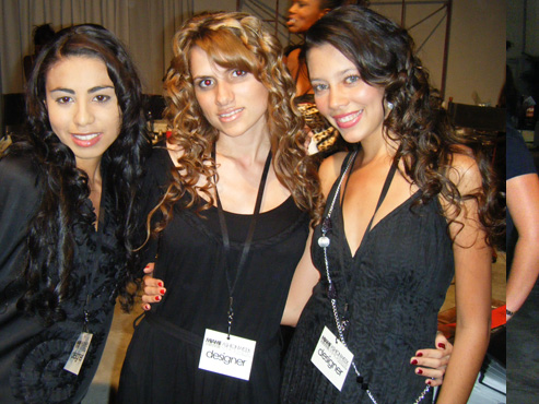 Colombia Student Designers Tatiana, Alesandra & Estefany back stage